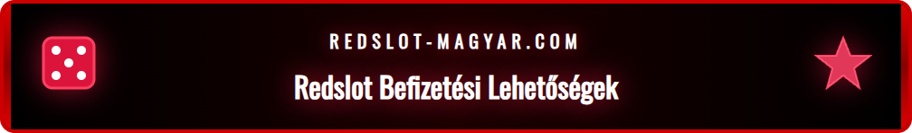 A Redslot kaszinó különböző befizetési módjainak logói egy képen.