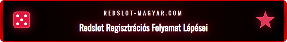 A Redslot Casino regisztrációs űrlapja a személyes adatokkal.