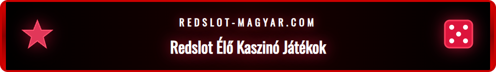 Élő osztós blackjack asztal a Redslot Casino felületén valós idejű játékkal.
