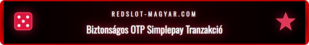Redslot és OTP Simplepay logók, a biztonságos online fizetés szimbólumai.