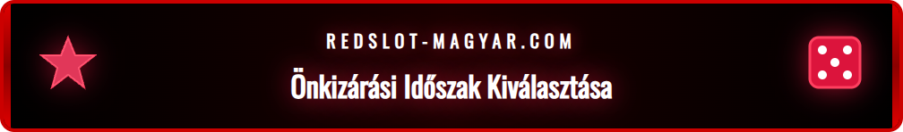Az önkizárás időtartamának beállítása a Redslot felületén.