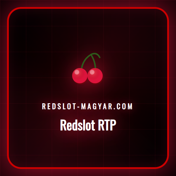 Egy stilizált Redslot logó, amely mellett egy grafikon mutatja a növekvő RTP (Return to Player) értéket, szimbolizálva a jobb nyerési esélyeket.