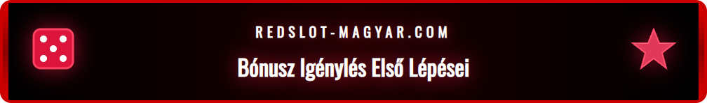 A Redslot platform regisztrációs oldala a sport bónusz igényléséhez.