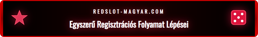 A Redslot regisztrációs űrlapjának illusztrációja, amely a felhasználói fiók létrehozását mutatja.